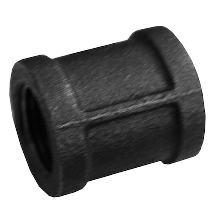 Jones Stephens 2-1/2in. Black Iron Coupling, Banded B1650520